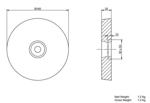 MME huid/roeranode aluminium MME12AB