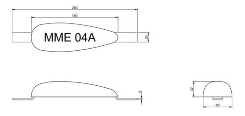MME huid/roeranode aluminium MME04A