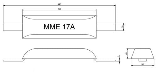MME huid/roeranode aluminium MME17A