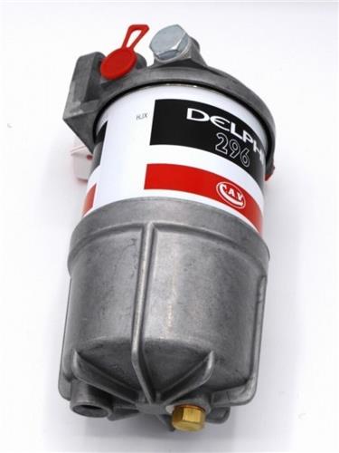 Delphi brandstoffilter met aluminium bakje