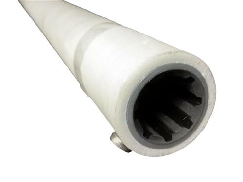 Exalto GRP schroefaskoker L=1200mm met rubber lager as ø40mm