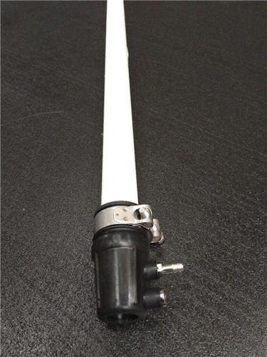 Exalto GRP schroefaskoker L=1200mm met rubber lager as ø40mm
