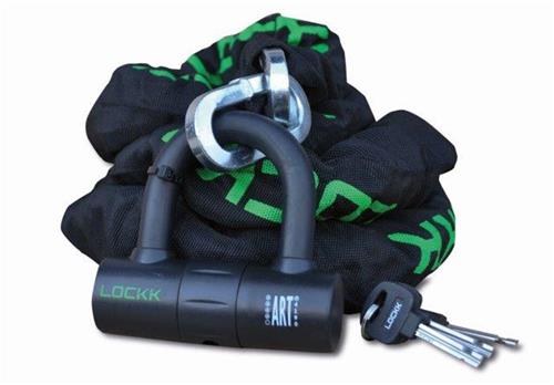 Lockk kettingslot in tas met loop 2,5mtr ART-4 met hangslot