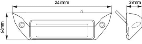 Hella FMS1200 werklamp wit 45° wandmontage 1200Lumen