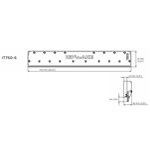 Zipwake interceptor 750S kabel 3mtr