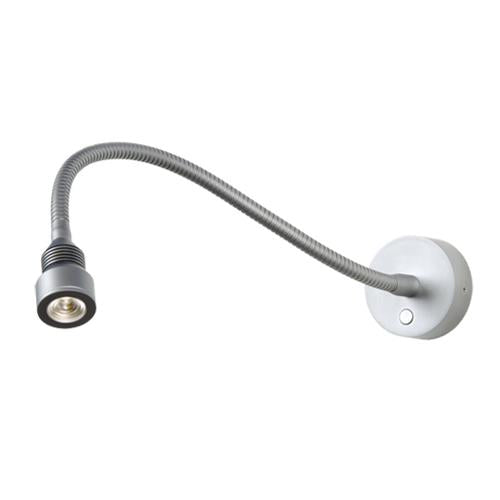 Prebit LED flexlamp 01 300mm met USB-C mat chroom warm wit 10-30V 2,7W 25° dimbaar
