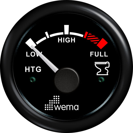 Tankmeter vuilwater zwart