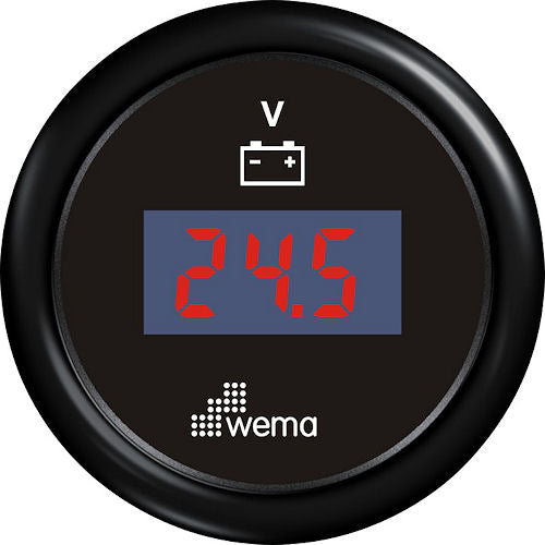 Voltmeter LED zwart