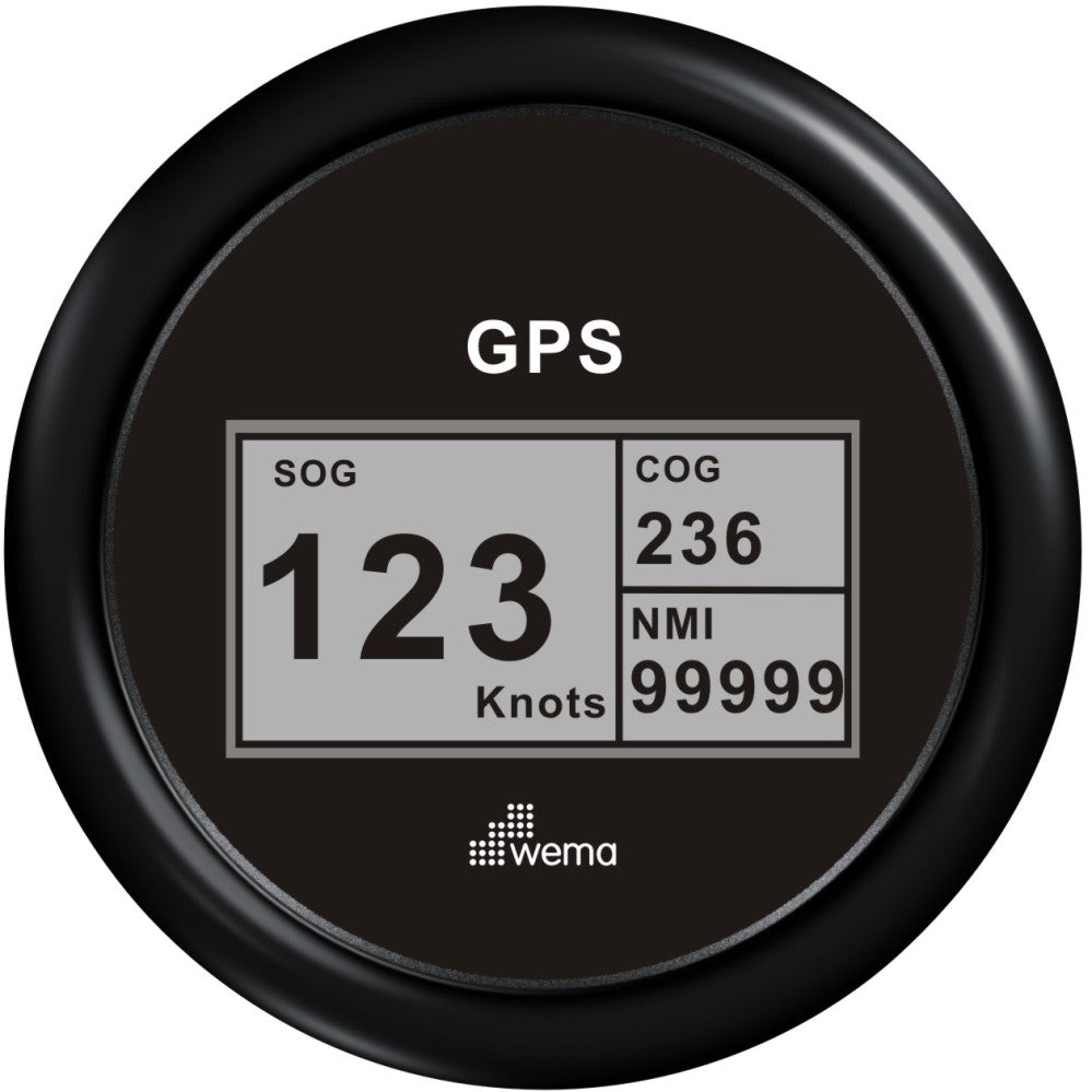 GPS speedometer digitaal zwart