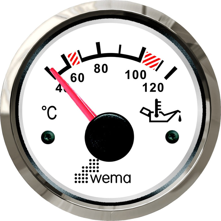 Wema Silver serie olie temperatuur wit