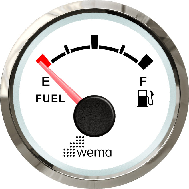 Silver serie tankmeter brandstof NMEA2000 wit