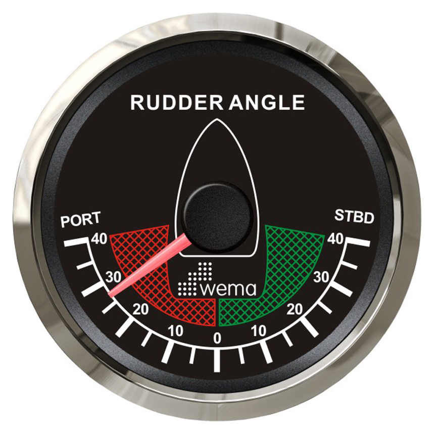 Silver serie roerstand aanwijzer NMEA2000 zwart