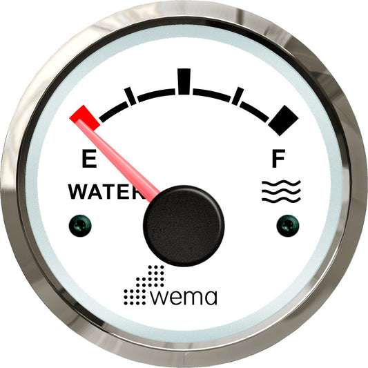 Silver serie tankmeter water wit