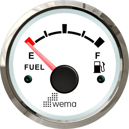 Silver serie tankmeter fuel wit