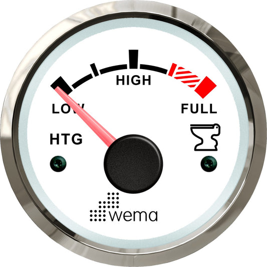 Silver serie tankmeter vuilwater wit