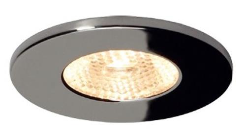 Prebit LED inbouwspot EB01-1 chroom warm wit 10-30V 3W 44° incl. ballast