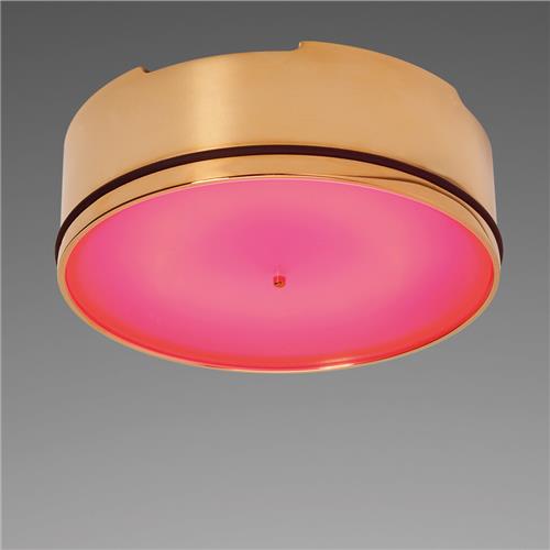 Prebit LED opbouwlamp D2-3 master glanzend goud rood/warm wit 10-30V 9 W dimbaar
