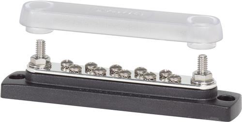 Blue Sea Systems busbar 10 gang common bus met deksel