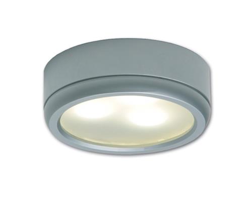 Prebit LED opbouwlamp D1-1 slave mat chroom warm wit 10-30V 3W