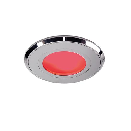 Prebit LED inbouwlamp EB32R-3 slave rvs ø85mm gepolijst blauw/warm wit 10-30V 3W IP67