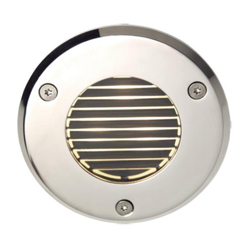 Prebit LED inbouwlamp EB33-3 slave lamellen rvs ø85mm gepolijst rood/warm wit 10-30V 3W IP67