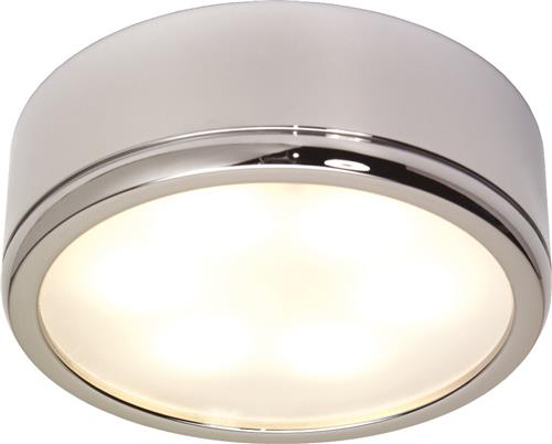 Prebit LED opbouwlamp D3-1 slave chroom warm wit 10-30V 6W