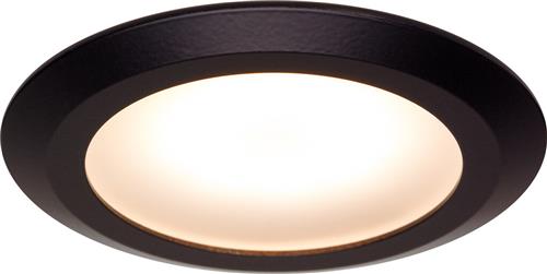 Prebit LED inbouwlamp EB12-1 slave zwart warm wit 3W W 90⁰
