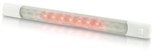 Hella surface strip lamp warm wit/rood 12V schakelaar