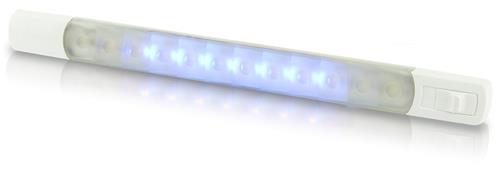 Hella surface strip lamp warm wit/blauw 12V schakelaar