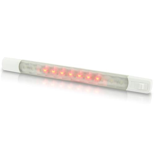 Hella surface strip lamp warm wit/rood 24V schakelaar