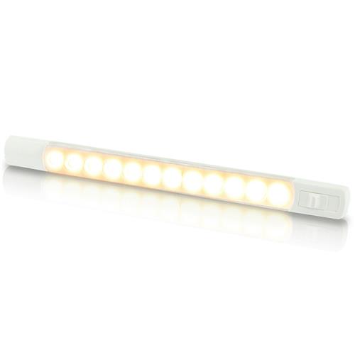 Hella surface strip lamp warm wit/blauw 24V schakelaar