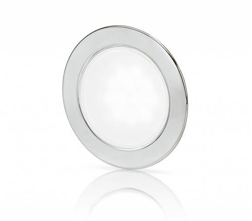 Down light EuroLED 95 rond rvs met wit licht veerbevestiging
