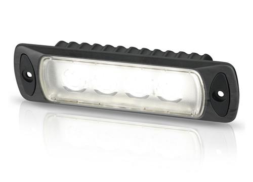 Hella Sea Hawk-R inbouwwerklamp zwarte behuizing 9-33V spot wit