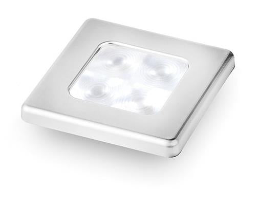 Hella LED courtesy lamp chroom vierkant 12V warm wit licht
