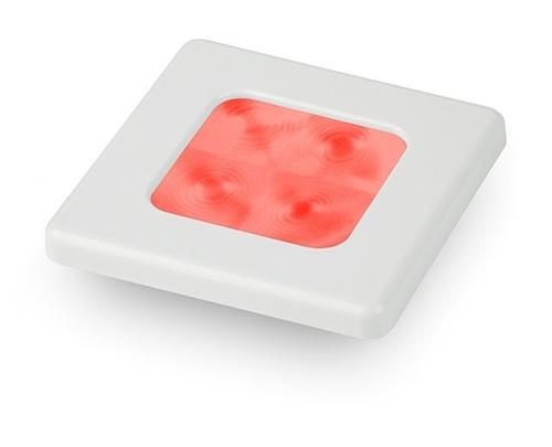 Hella LED courtesy lamp wit vierkant 24V rood licht