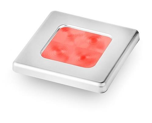 Hella LED courtesy lamp chroom vierkant 24V rood licht
