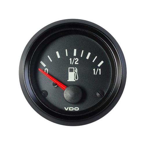 VDO Cockpit International brandstofmeter 12V 52mm zwart