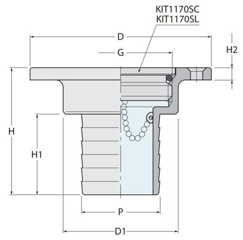 Guidi dekdop DIESEL 1 1/2″x50mm