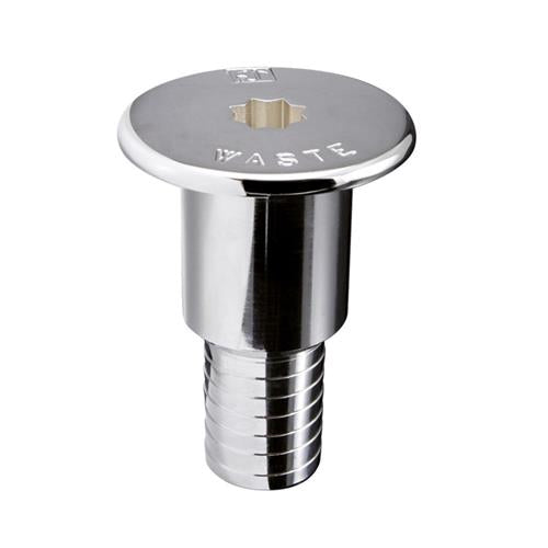 Hollex dekdop messing VUILWATER 38mm lier