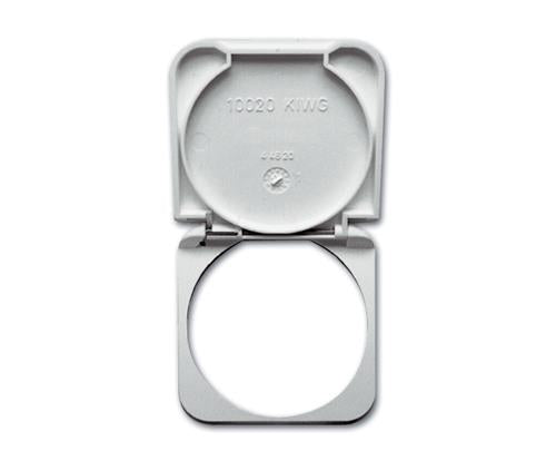 Inprojal klapdeksel terugverend glad/zilver hoogglans