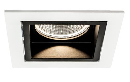 Prebit LED inbouwlamp EBQ7000-00 wit/zwart 3.000K 350mA 38° zonder driver