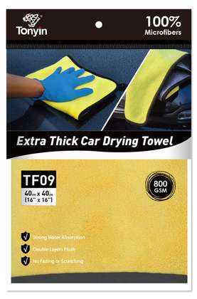 Tonyin Microfiber Coral Velvet Cleaning & Drying Towel – 800 GSM