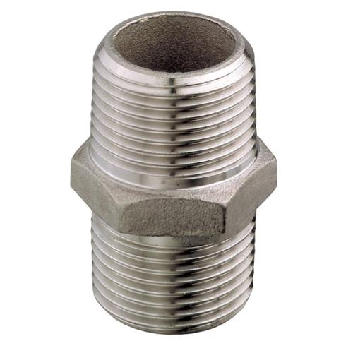 Guidi dubbele nippel rvs316 1″
