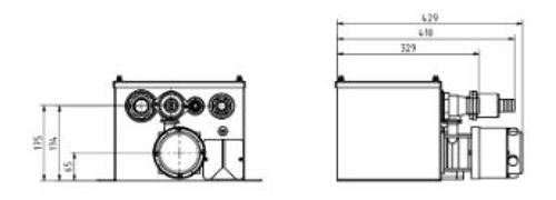 Rheinstrom afvoerstation 24V rvs