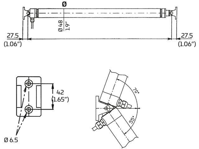 Ultraflex AV 4512 Luiklift - slag 450 mm (18") - 12 V