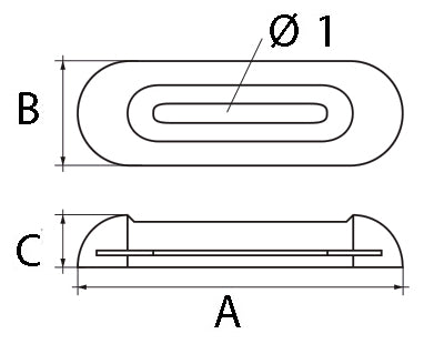Talamex Romp anode magnesium opschroefbaar 0,35 kg 200 x 65 x 35 mm