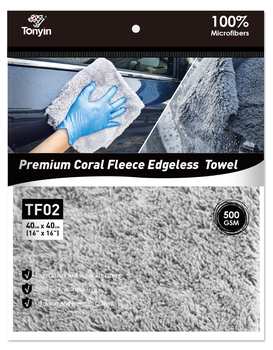 Tonyin General Purpose Coral Fleece Microfiber Towel – 500 GSM