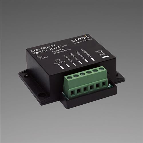 Prebit BK200 buskoppeling schakelbaar voor slave armaturen 10/30V (2-kanalen)