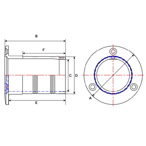 Hollex dekdop rvs316 DIESEL 50mm