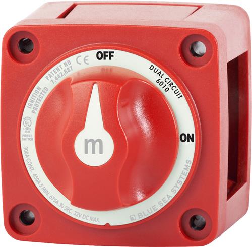 Blue Sea Systems-accuschakelaar M-serie dubbele circuit